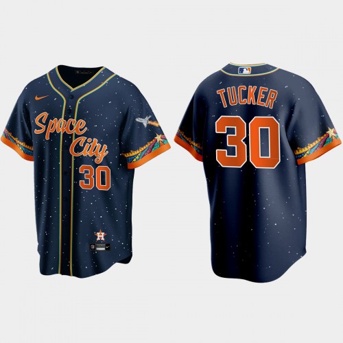 Houston Houston Astros #30 Kyle Tucker Navy Men’s Nike 2021 City Connect Replica MLB Jersey Men’s->youth mlb jersey->Youth Jersey