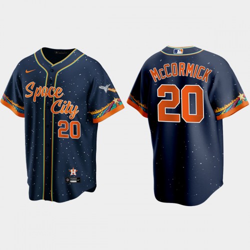 Houston Houston Astros #20 Chas Mccormick Navy Men’s Nike 2021 City Connect Replica MLB Jersey Men’s->youth mlb jersey->Youth Jersey