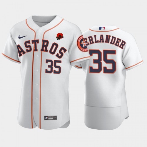 Houston Houston Astros #35 Justin Verlander Men’s Nike Authentic 2021 Memorial Day MLB Jersey – White Men’s->youth mlb jersey->Youth Jersey