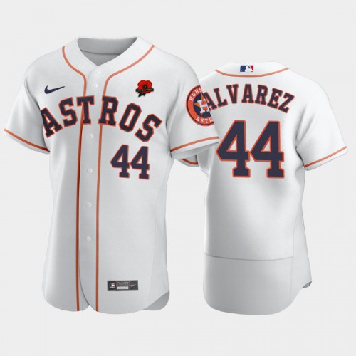 Houston Houston Astros #44 Yordan Alvarez Men’s Nike Authentic 2021 Memorial Day MLB Jersey – White Men’s->youth mlb jersey->Youth Jersey
