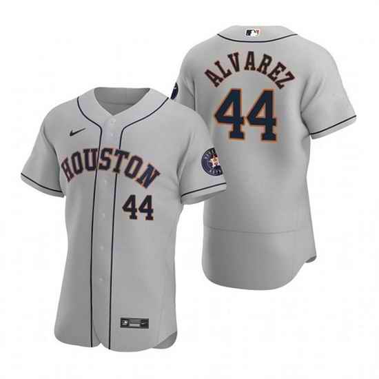 Men Houston Astros #44 Yordan Alvarez Gray Flex Base Stitched JerseyS->houston astros->MLB Jersey