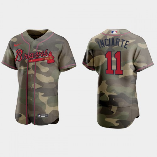 Atlanta Atlanta Braves #11 Ender Inciarte Men’s Nike 2021 Armed Forces Day Authentic MLB Jersey -Camo Men’s->atlanta braves->MLB Jersey