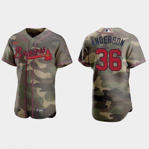 Atlanta Atlanta Braves #36 Ian Anderson Men’s Nike 2021 Armed Forces Day Authentic MLB Jersey -Camo Men’s->atlanta braves->MLB Jersey