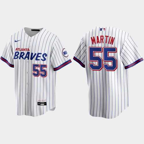 Atlanta Atlanta Braves #55 Ghris Martin White Men’s Nike 2021 City Connect Replica MLB Jersey Men’s->atlanta braves->MLB Jersey