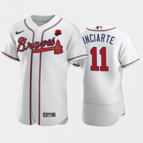 Atlanta Atlanta Braves #11 Ender Inciarte Men’s Nike Authentic 2021 Memorial Day MLB Jersey – White Men’s->atlanta braves->MLB Jersey