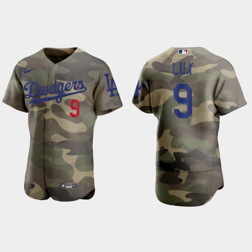 Los Angeles Los Angeles Dodgers #9 Gavin Lux Men’s Nike 2021 Armed Forces Day Authentic MLB Jersey -Camo Men’s->youth mlb jersey->Youth Jersey