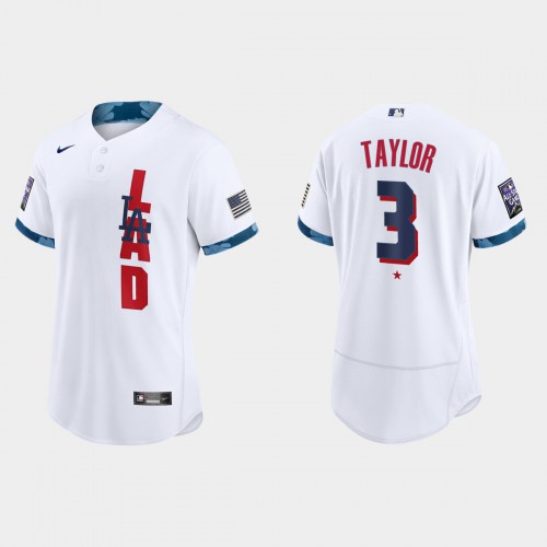 Los Angeles Los Angeles Dodgers #3 Chris Taylor 2021 Mlb All Star Game Authentic White Jersey Men’s->youth mlb jersey->Youth Jersey