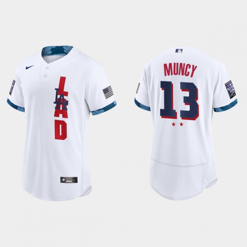 Los Angeles Los Angeles Dodgers #13 Max Muncy 2021 Mlb All Star Game Authentic White Jersey Men’s->youth mlb jersey->Youth Jersey