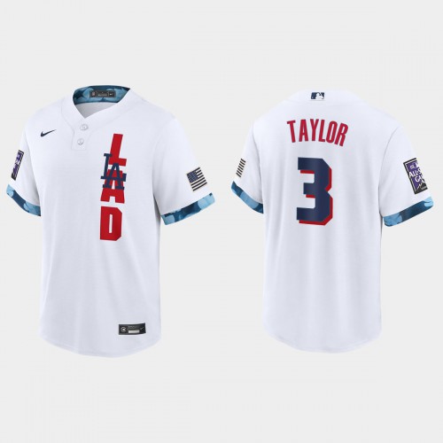 Los Angeles Los Angeles Dodgers #3 Chris Taylor 2021 Mlb All Star Game Fan’s Version White Jersey Men’s->youth mlb jersey->Youth Jersey