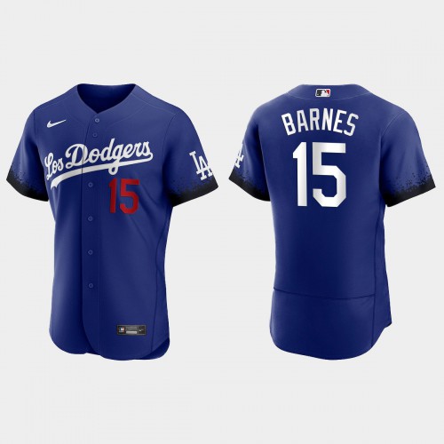 Los Angeles Los Angeles Dodgers #15 Austin Barnes Nike Men’s 2021 City Connect Authentic MLB Jersey Royal Men’s->los angeles dodgers->MLB Jersey