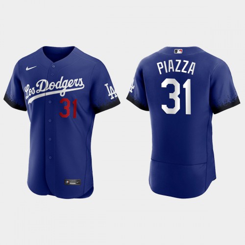 Los Angeles Los Angeles Dodgers #31 Mike Piazza Nike Men’s 2021 City Connect Authentic MLB Jersey Royal Men’s->youth mlb jersey->Youth Jersey