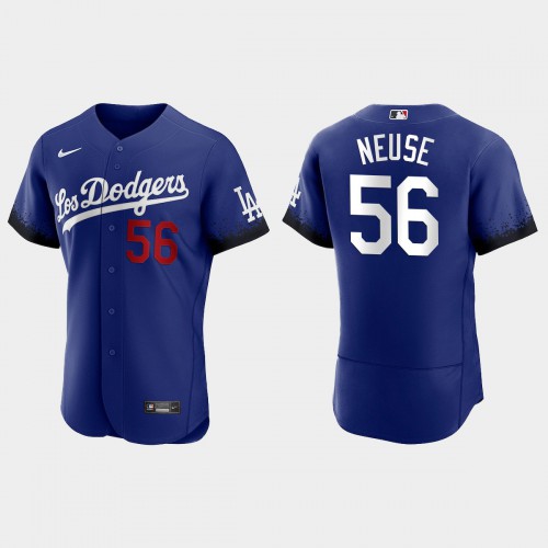 Los Angeles Los Angeles Dodgers #56 Sheldon Neuse Nike Men’s 2021 City Connect Authentic MLB Jersey Royal Men’s->youth mlb jersey->Youth Jersey