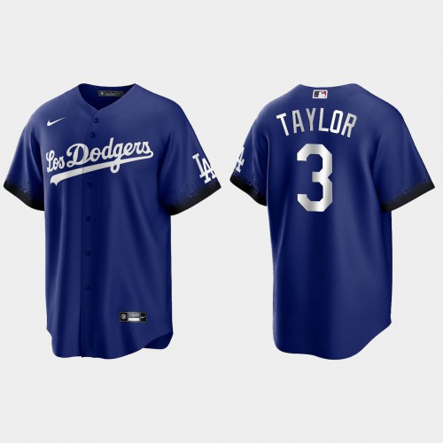 Los Angeles Los Angeles Dodgers #3 Chris Taylor Nike Men’s 2021 City Connect Game MLB Jersey Royal Men’s->youth mlb jersey->Youth Jersey