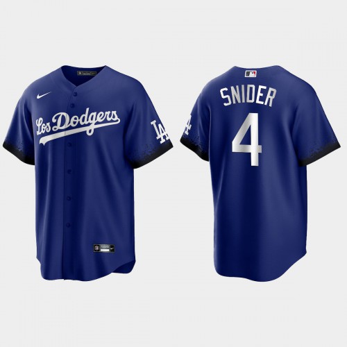 Los Angeles Los Angeles Dodgers #4 Duke Snider Nike Men’s 2021 City Connect Game MLB Jersey Royal Men’s->los angeles dodgers->MLB Jersey