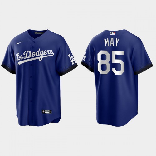 Los Angeles Los Angeles Dodgers #85 Dustin May Nike Men’s 2021 City Connect Game MLB Jersey Royal Men’s->youth mlb jersey->Youth Jersey