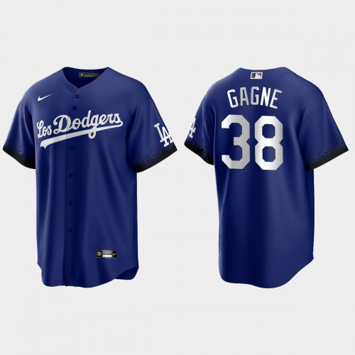Los Angeles Los Angeles Dodgers #38 Eric Gagne Nike Men’s 2021 City Connect Game MLB Jersey Royal Men’s->youth mlb jersey->Youth Jersey