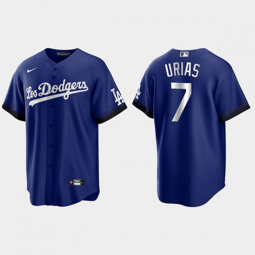 Los Angeles Los Angeles Dodgers #7 Julio Urias Nike Men’s 2021 City Connect Game MLB Jersey Royal Men’s->youth mlb jersey->Youth Jersey