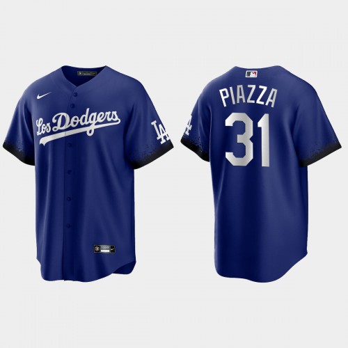 Los Angeles Los Angeles Dodgers #31 Mike Piazza Nike Men’s 2021 City Connect Game MLB Jersey Royal Men’s->youth mlb jersey->Youth Jersey
