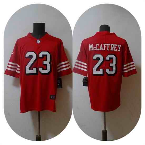 Men San Francisco 49ers #23 Christian McCaffrey 2022 Red Vapor Untouchable Stitched Jersey->san francisco 49ers->NFL Jersey