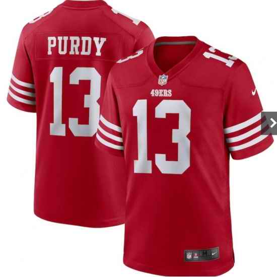 Men Nike San Francisco 49ers Brock Purdy #13 Red Vapor Limited Jersey->kansas city chiefs->NFL Jersey
