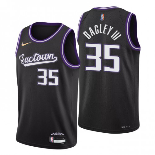 Sacramento Sacramento Kings #35 Marvin Bagley III Men’s Nike Black 2021/22 Swingman NBA Jersey – City Edition Men’s->youth mlb jersey->Youth Jersey