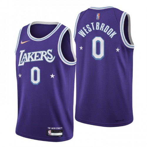Los Angeles Los Angeles Lakers #0 Russell Westbrook Men’s Nike Purple 2021/22 Swingman NBA Jersey – City Edition Men’s->youth nba jersey->Youth Jersey