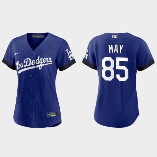 Los Angeles Los Angeles Dodgers #85 Dustin May Nike Women’s 2021 City Connect MLB Jersey Royal Womens->youth mlb jersey->Youth Jersey