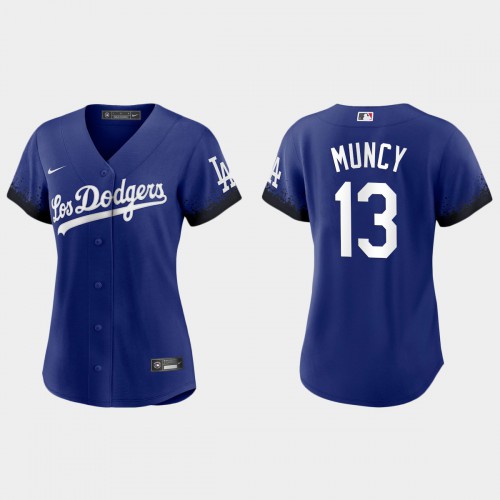 Los Angeles Los Angeles Dodgers #13 Max Muncy Nike Women’s 2021 City Connect MLB Jersey Royal Womens->youth mlb jersey->Youth Jersey