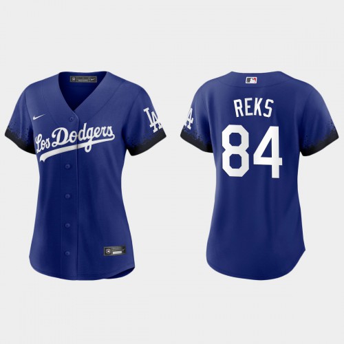 Los Angeles Los Angeles Dodgers #84 Zach Reks Nike Women’s 2021 City Connect MLB Jersey Royal Womens->youth mlb jersey->Youth Jersey