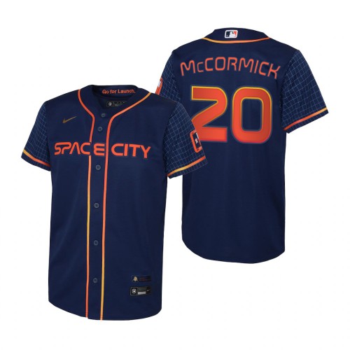 Houston Houston Astros #20 Chas McCormick Navy Youth Nike 2022 City Connect Replica MLB Jersey Youth->houston astros->MLB Jersey
