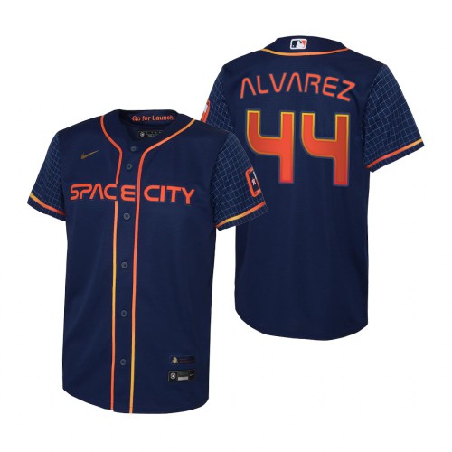 Houston Houston Astros #44 Yordan Alvarez Navy Youth Nike 2022 City Connect Replica MLB Jersey Youth->houston astros->MLB Jersey