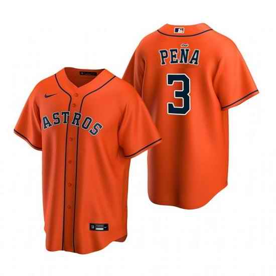 Men Houston Astros #3 Jeremy Pena Orange Cool Base Stitched Jersey->houston astros->MLB Jersey
