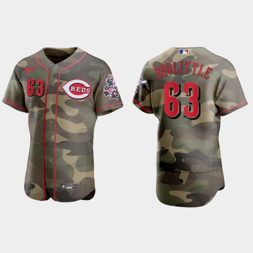Cincinnati Cincinnati Reds #63 Sean Doolittle Men’s Nike 2021 Armed Forces Day Authentic MLB Jersey -Camo Men’s->cincinnati reds->MLB Jersey