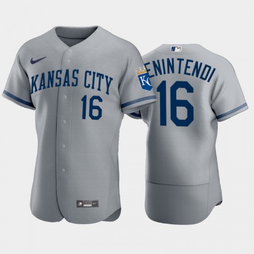 Kansas City Kansas City Royals #16 Andrew Benintendi Men’s Nike 2022 Authentic Gray Jersey Men’s->youth mlb jersey->Youth Jersey
