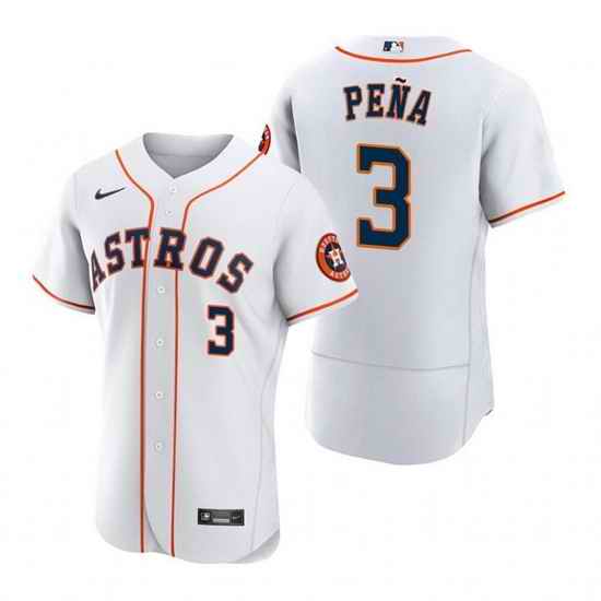 Men Houston Astros #3 Jeremy Pena White Flex Base Stitched Jersey->houston astros->MLB Jersey