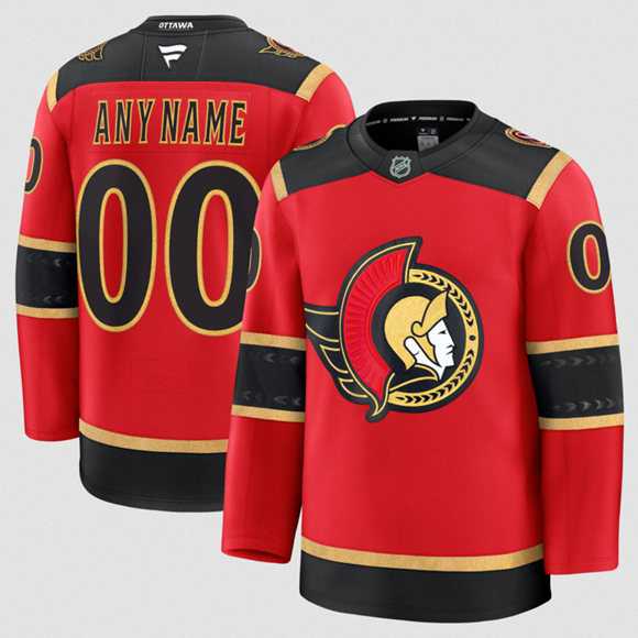 Men%27s Ottawa Senators Active Player Custom Red Alternate Stitched Hockey Jersey->atlanta braves->MLB Jersey
