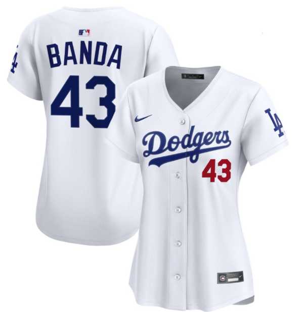 Womens%27s Los Angeles Dodgers #43 Anthony Banda White Cool Base Stitched Jersey Dzhi->2023 world baseball classic->MLB Jersey