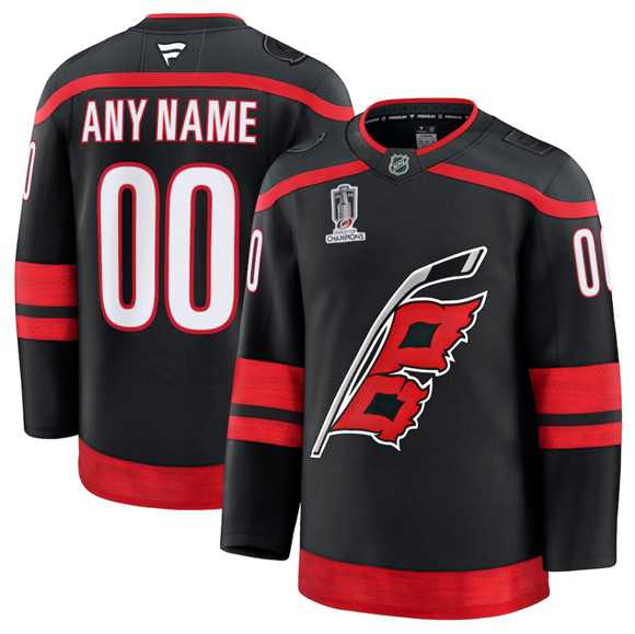 Men%27s Carolina Hurricanes Active Player Custom Black 2026 Stanley Cup Champions Home Stitched Jersey->customized mlb jersey->Custom Jersey