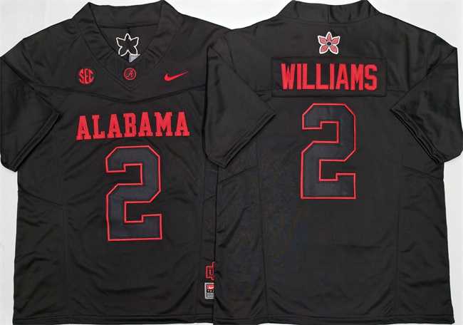 Mens Alabama Crimson Tide #2 Ryan Williams Black 2026 F.U.S.E Stitched Jersey->alabama crimson tide->NCAA Jersey