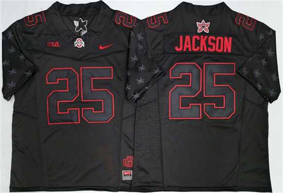 Men%27s Ohio State Buckeyes #25 Lamar Bo Jackson Black 2025 F.U.S.E. Limited Stitched Jersey->ole miss rebels->NCAA Jersey