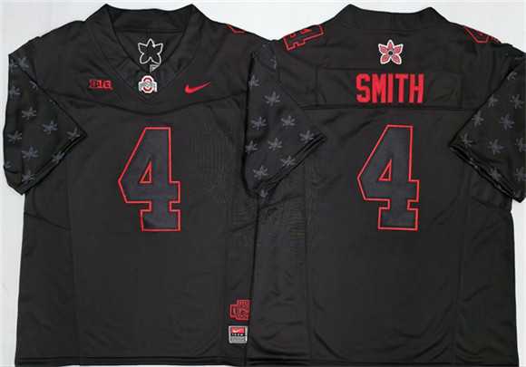 Men%27s Ohio State Buckeyes #4 Jeremiah Smith Black 2025 F.U.S.E. Limited Stitched Jersey->ohio state buckeyes->NCAA Jersey