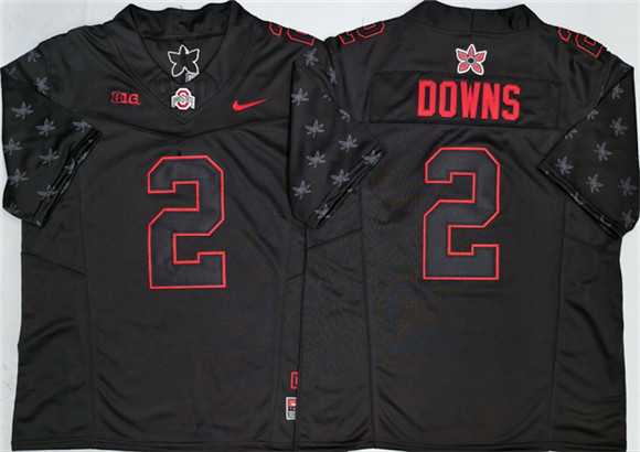 Men%27s Ohio State Buckeyes #2 Caleb Downs Black 2025 F.U.S.E. Limited Stitched Jersey->ohio state buckeyes->NCAA Jersey