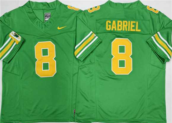 Mens Oregon Ducks #8 Dillon Gabriel 2026 Green F.U.S.E. Stitched Jersey->oregon ducks->NCAA Jersey