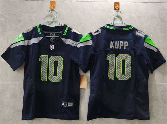 Women%27s Seattle Seahawks #10 Cooper Kupp Navy 2025 Vapor Limited Stitched Jersey->new england patriots->NFL Jersey