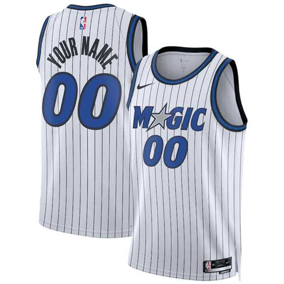 Mens Orlando Magic Active Player Custom White 2025 Association Edition Stitched Basketball Jersey->customized nba jersey->Custom Jersey