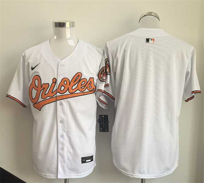 Men%27s Baltimore Orioles Blank White 2025 Limited Stitched Jersey->boston red sox->MLB Jersey