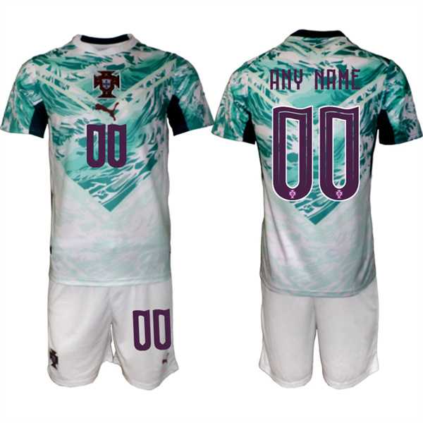 Men%27s Portugal Team Custom Green 2026 World Cup Away Soccer Jersey Suit->customized nba jersey->Custom Jersey
