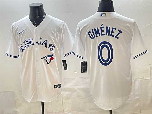 Mens Toronto Blue Jays #0 Andres Gimenez White 2025 Cool Base Stitched Jersey->toronto blue jays->MLB Jersey
