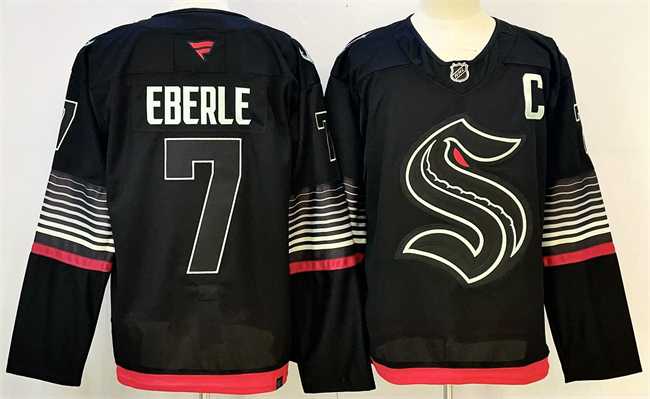 Mens Seattle Kraken #7 Jordan Eberle Black 2026 Alternate Stitched Hockey Jersey->seattle kraken->NHL Jersey