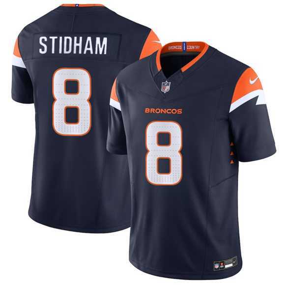 Men%27s Denver Broncos #8 Jarrett Stidham Navy 2025 F.U.S.E. Vapor Limited Stitched Jersey Dzhi->buffalo bills->NFL Jersey